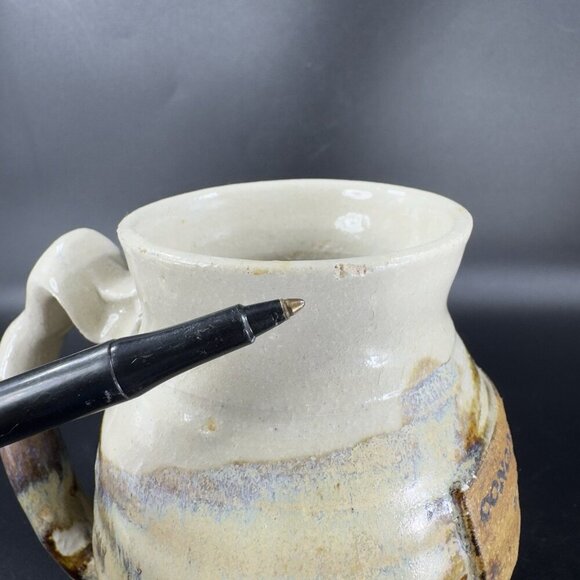 CONGDON WARD WALDEN Hand Made Pottery Stoneware Coffee Mug Cup Artist Signed - Picture 3 of 14